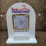Custom QR Code Standee with Branding