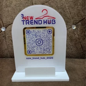 Custom QR Code Standee with Branding