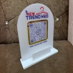 Custom QR Code Standee with Branding