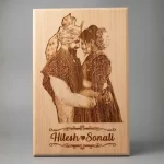 Personalized Wooden Engraved Photo Frame