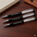 Customized Metal Silver Crystal Pen