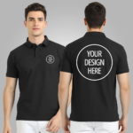 Customized Polo Black T-Shirt