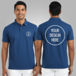 Customized Polo Blue T-Shirt