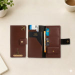 Customized Travel Passport Cover with Document Organizer