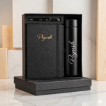 Premium 3 in 1 Personalized Corporate Gift Set - Bottle, Diary & Pen