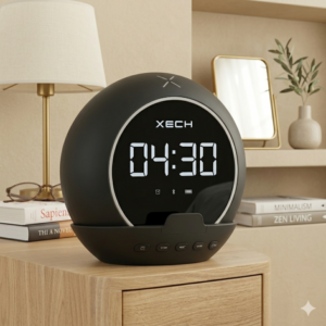 Premium Customized Xech Bluetooth Speaker with Digital Clock, Alarm & Pen Stand