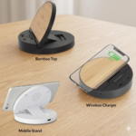 Premium Fuzo Bamboo Wireless Charger