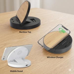 Premium Fuzo Bamboo Wireless Charger