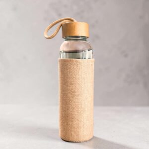 Customized Glass Bottle With Jute Cover 450ml