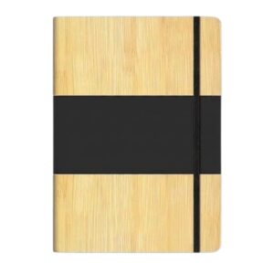Customized Premium Bamboo Dual Colour Elastic Diary