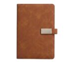Customized PU Leather Metal Strip with Magnet Diary