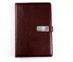 Customized PU Leather Metal Strip with Magnet Diary