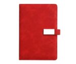 Customized PU Leather Metal Strip with Magnet Diary