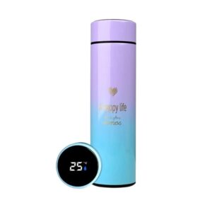 Customized Temprature Display Multicolour Bottle 500ml