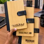Customized Premium Bamboo with Leather Finish Diary