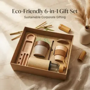Eco Friendly 6 in 1 Sustainable Corporate Gift Set
