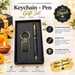 Executive Diwali Keychain & Pen Gift Set
