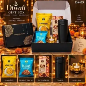 Premium Diwali Snacks & Tumbler Gift Box