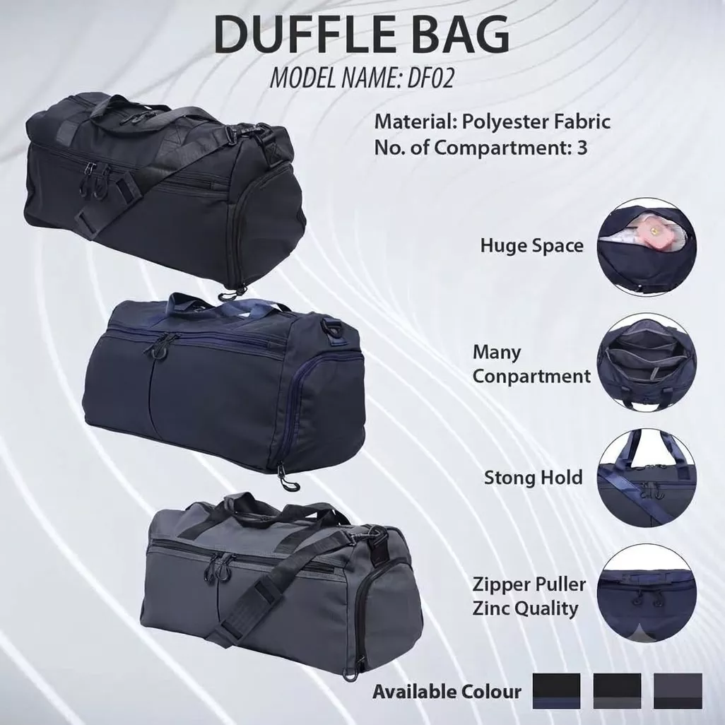 Premium Polyester Duffel Travel Bag DF01 Premium Polyester Duffel Travel Bag DF01